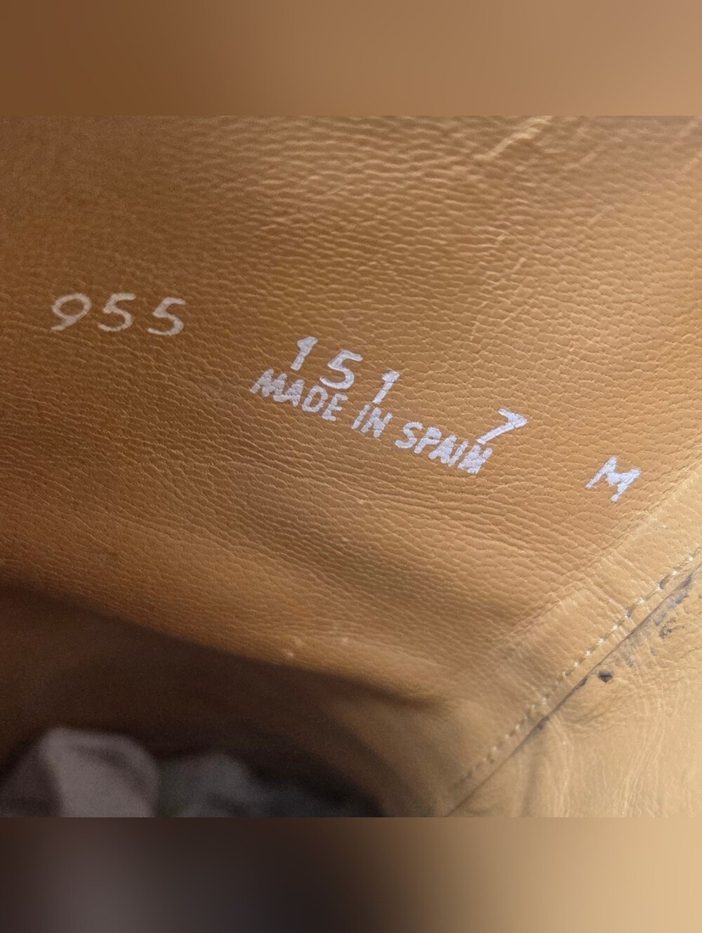Vintage Y2K Mezlan Brown Leather Healed Square Toe Boots Made In Spain Size 7 - Picture 8 of 16